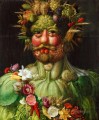 man of vegetable and flowers Giuseppe Arcimboldo Classic still life